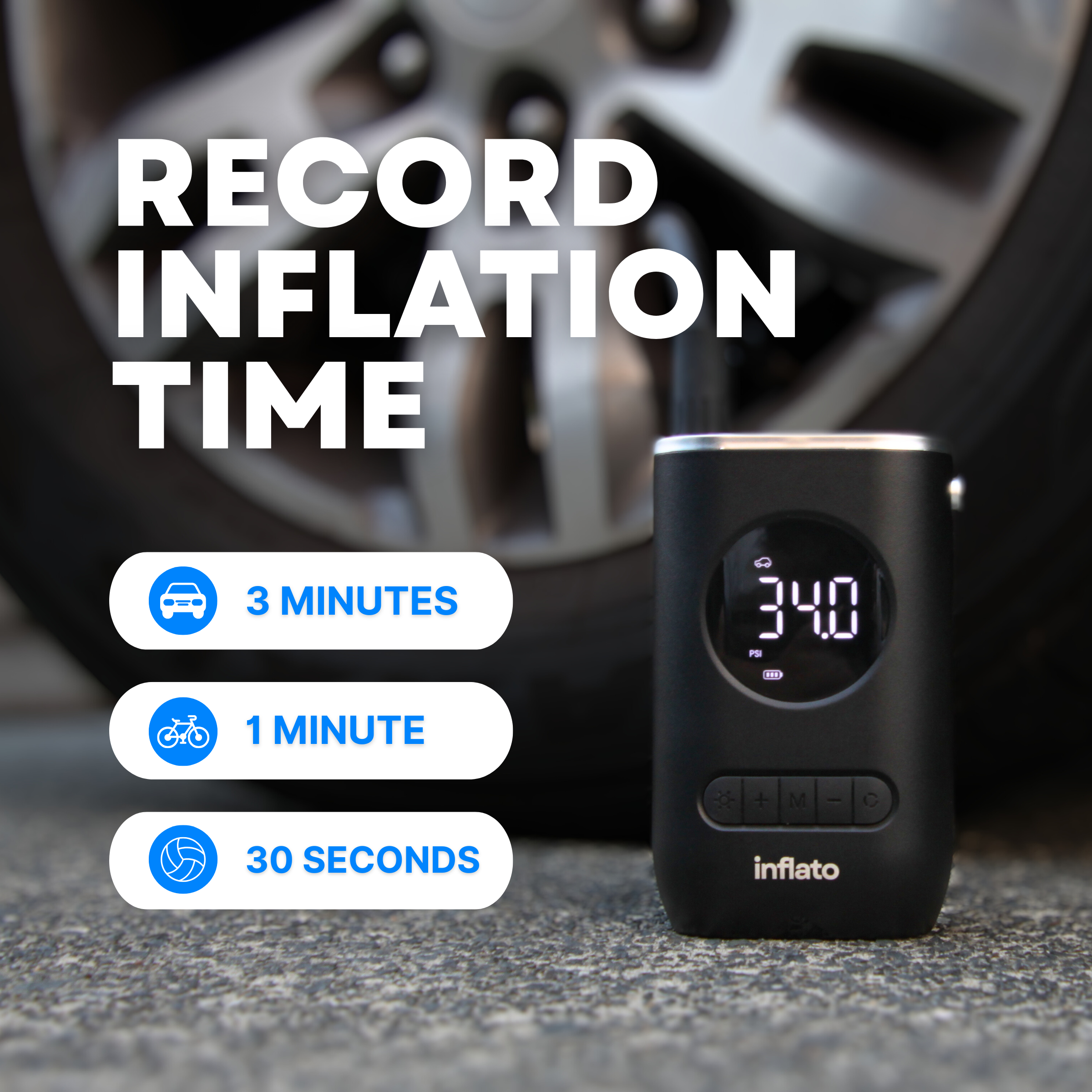 Inflato™ | Portable Air Inflator