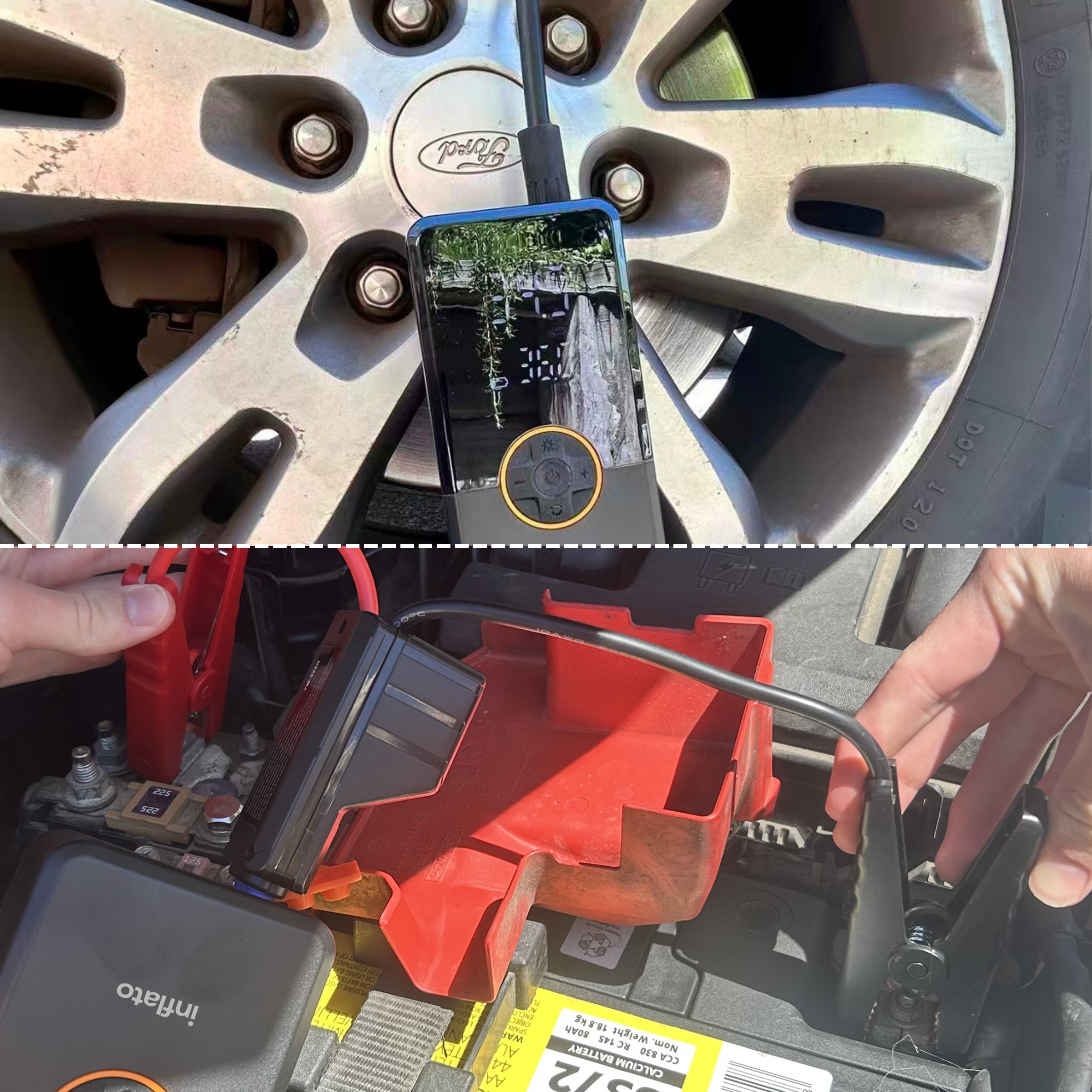 Inflato Drive™ | 1000A Portable Jump Starter & 150PSI Air Pump