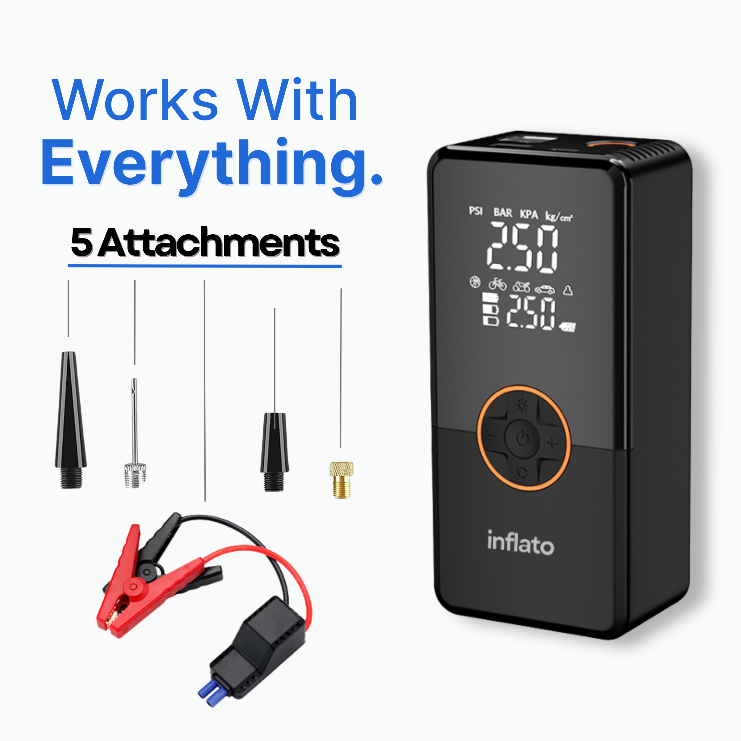 Inflato Drive™ | 1000A Portable Jump Starter & 150PSI Air Pump