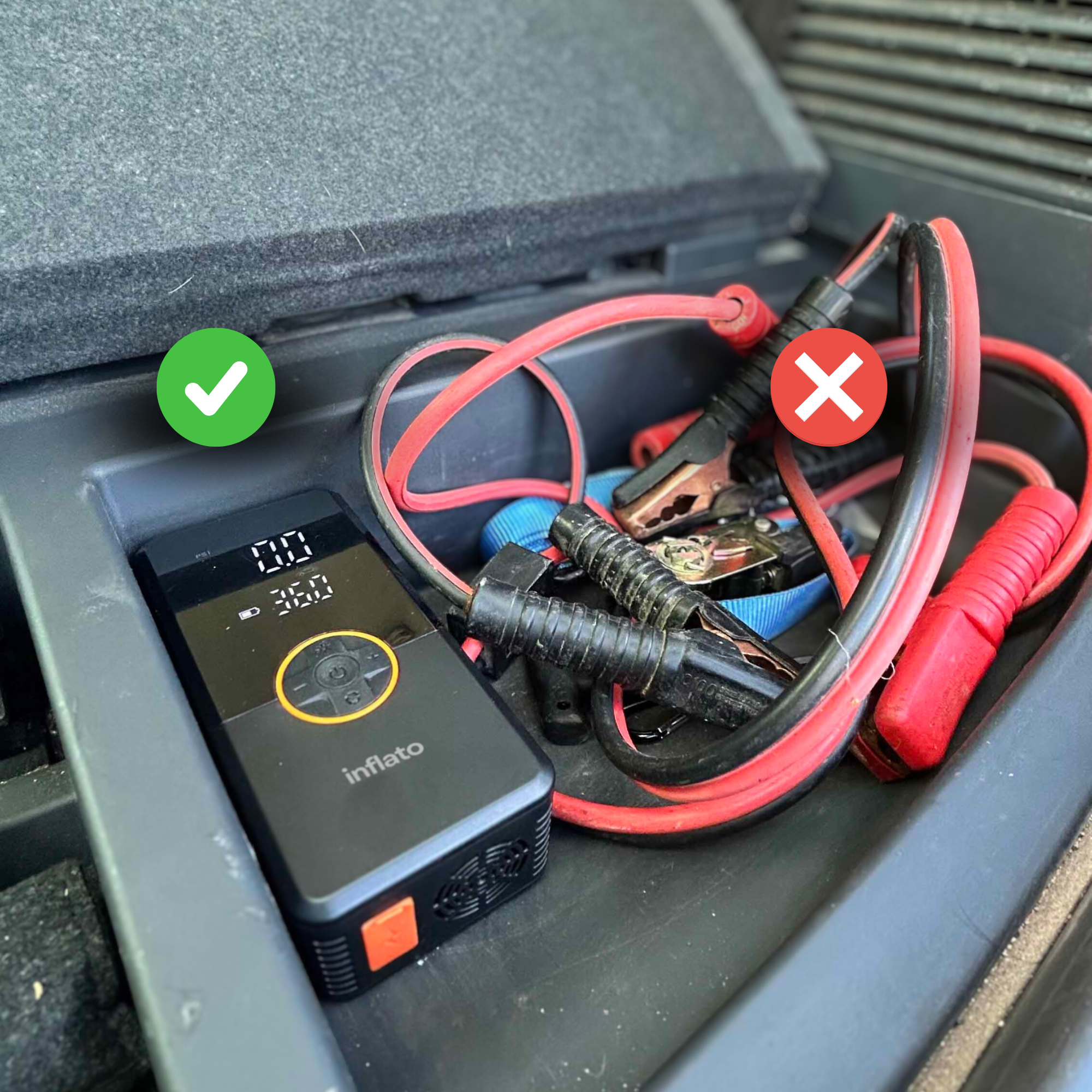 Inflato Drive™ | 1000A Portable Jump Starter & 150PSI Air Pump